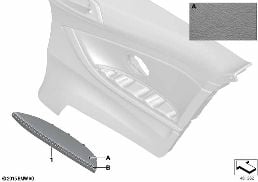 Individual middenarmsteun leder achter diagram for BMW 4 Series F33 430i