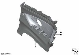 INDIV.LATERAL TRIM PANEL, LEATHER