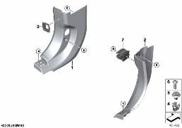 TRIM PANEL LEG ROOM diagram for BMW 7 Series G12 750LdX