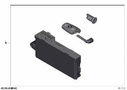 MASTER KEY LOCKING diagram for BMW X1 E84 18i