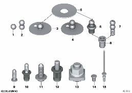 BODYWORK ADDITIONS, MOUNTED PARTS diagram for BMW MINI Cabrio F57 LCI JCW