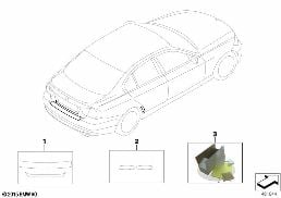 PAINT / PAINT GUARD STRIPS diagram for BMW X6 E71 50iX
