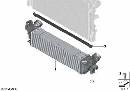 CHARGE-AIR COOLER diagram for BMW 4 Series G22 Coupé 430dX