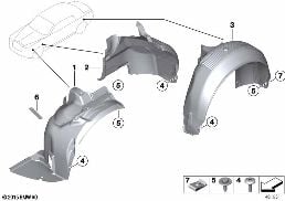 Vložka podběhu kola diagram for BMW Rolls-Royce Phantom RR1 Phantom
