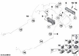 LEVELLING DEVICE/PRESSURE ACCUMULATOR diagram for BMW Rolls-Royce Dawn RR6 Dawn