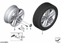 Roue LM BMW à rayons en étoile 659 - 17