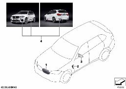 M Performance Aerodynamik-Zubehörteile diagram for BMW X5 M F85 X5 M