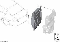 BATTERY CHARGE MODULE / BCU150 diagram for BMW 5 Series G38 530Le