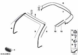 EXTERIOR TRIM / GRILL diagram for BMW 2 Series F23 LCI 218d