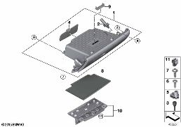 Torpido gözü diagram for BMW MINI Clubman F54 One