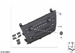 Unidad de mando de radio y climatizador diagram for BMW X6 F16 35iX