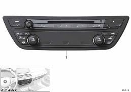 Unidad de mando de radio y climatizador diagram for BMW 7 Series G12 725Ld