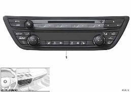 Unidad de mando de radio y climatizador diagram for BMW 7 Series G12 725Ld