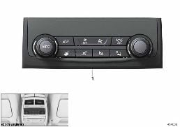 Accionamiento calefaccion/AC trasero diagram for BMW 7 Series G12 725Ld