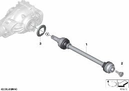 OUTPUT SHAFT diagram for BMW 6 Series G32 GT 620dX
