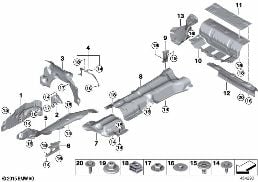 HEAT INSULATION diagram for BMW 7 Series G12 750LdX