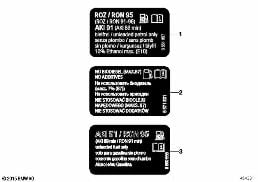 NOTICE LABEL FOR FUEL