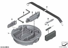 CAR TOOL/LIFTING JACK diagram for BMW 3 Series G21 Touring 320d