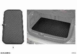 FITTED LUGGAGE COMPARTMENT MAT diagram for BMW MINI Countryman F60 Cooper