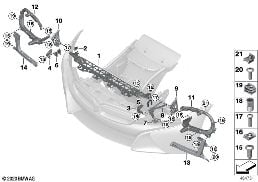 FRONT PANEL diagram for BMW i8 I12 i8