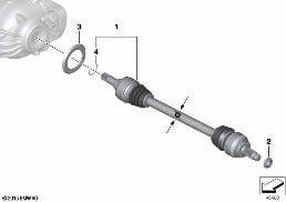 OUTPUT SHAFT diagram for BMW 2 Series F23 LCI 225d