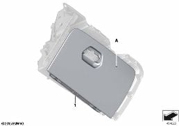 Individual dashboardkastje leder diagram for BMW 7 Series G11 LCI 740dX