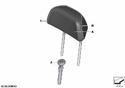 Individual hoofdst. stoel achter buiten diagram for BMW 7 Series G11 LCI 740dX
