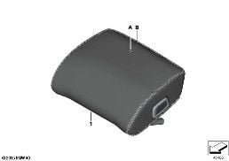 Individual hoofdst. stoel achter midden diagram for BMW 7 Series G11 LCI 740dX