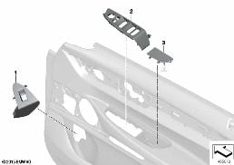 Indiv. aanbouwdelen voorportierbekleding diagram for BMW 7 Series G11 LCI 740dX