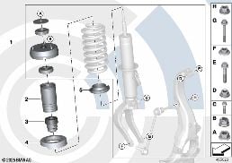REPAIR KIT FOR SUPPORT BEARING diagram for BMW X6 E71 30dX