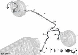 VACUUM LINE FOR BRAKE BOOSTER