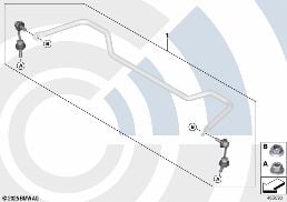 REPAIR KIT FOR ANTI-ROLL BAR LINKS diagram for BMW X6 E71 30dX