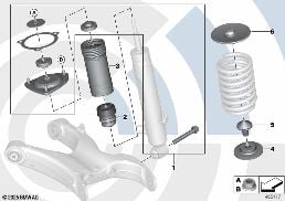REPAIR KIT FOR SUPPORT BEARING diagram for BMW X6 E71 30dX