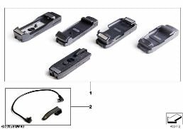 Adaptateur Snap-In appareils Apple diagram for BMW 5 Series E39 525td