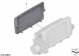 CENTRAL INFORMATION DISPLAY TRIM diagram for BMW Z4 E86 M3.2