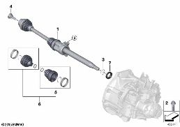 OUTPUT SHAFT FRONT RIGHT