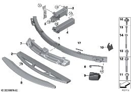 CARRIER, FRONT diagram for BMW i8 I12 i8