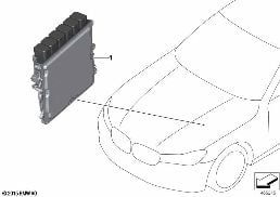 BASE CONTROL MODULE DME 8CT0 diagram for BMW 3 Series G20 Sedan 320i