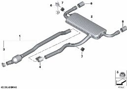 EXHAUST SYSTEM, REAR
