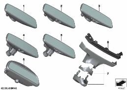 INTERIOR MIRROR diagram for BMW 7 Series G12 750LdX