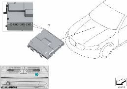 Sensor táctil ventilación delantera diagram for BMW 7 Series G12 725Ld