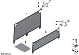 Load area net diagram for BMW MINI Clubman F54 One