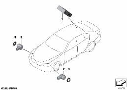 PARKING MANOEUVRE ASSISTANT (PMA) diagram for BMW 5 Series G30 530i