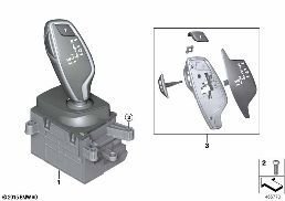 GEAR SELECTOR SWITCH diagram for BMW 5 Series G31 Touring 520dX