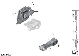 ENGINE SUSPENSION diagram for BMW X1 F48 20i