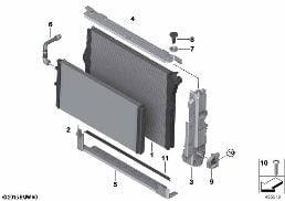 COOLANT RADIATOR MOUNTING HARDWARE