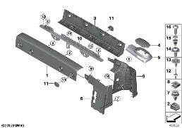 Döş./Kapl., Rol bar diagram for BMW MINI Cabrio F57 JCW