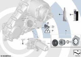 REPAIR KIT SERVOMOTOR diagram for BMW X6 E71 30dX
