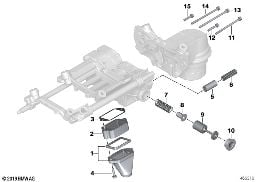LUBRICATION SYST.,OIL PUMP, SINGLE PARTS diagram for BMW 7 Series E66 740Li