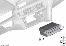 ヘッド ユニット ハイ 2 diagram for BMW 6 Series F12 LCI 650i